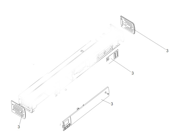 [801000051] A951 Zijpanels en plastic cover