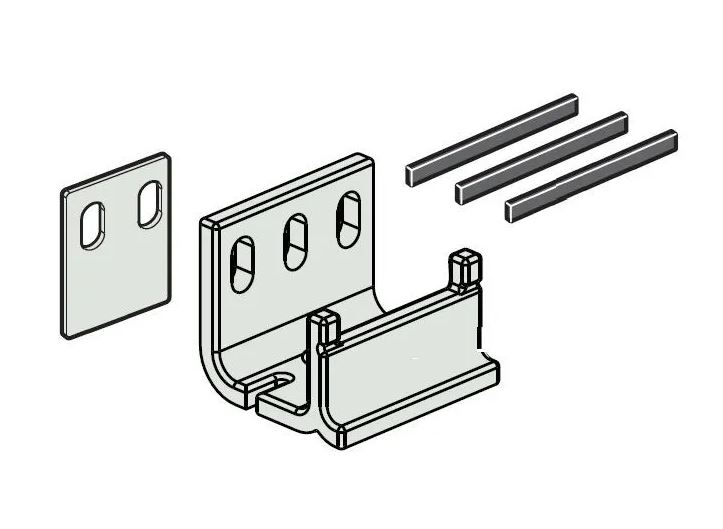 [804000124] Plastic vloergeleider.
