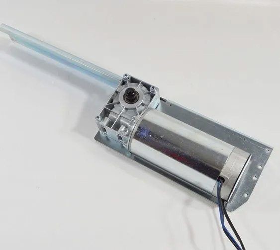 Complete gearmotor with belt pulley,