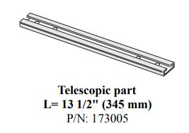 [804000326] Telescopisch onderdeel L=34