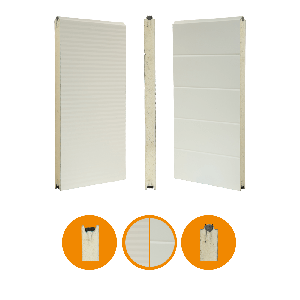 [102001080-a] Alpha Door panel. ISO Micro. 40x610. RAL9002/RAL 9002 (Unità completa, Standard, Standard)
