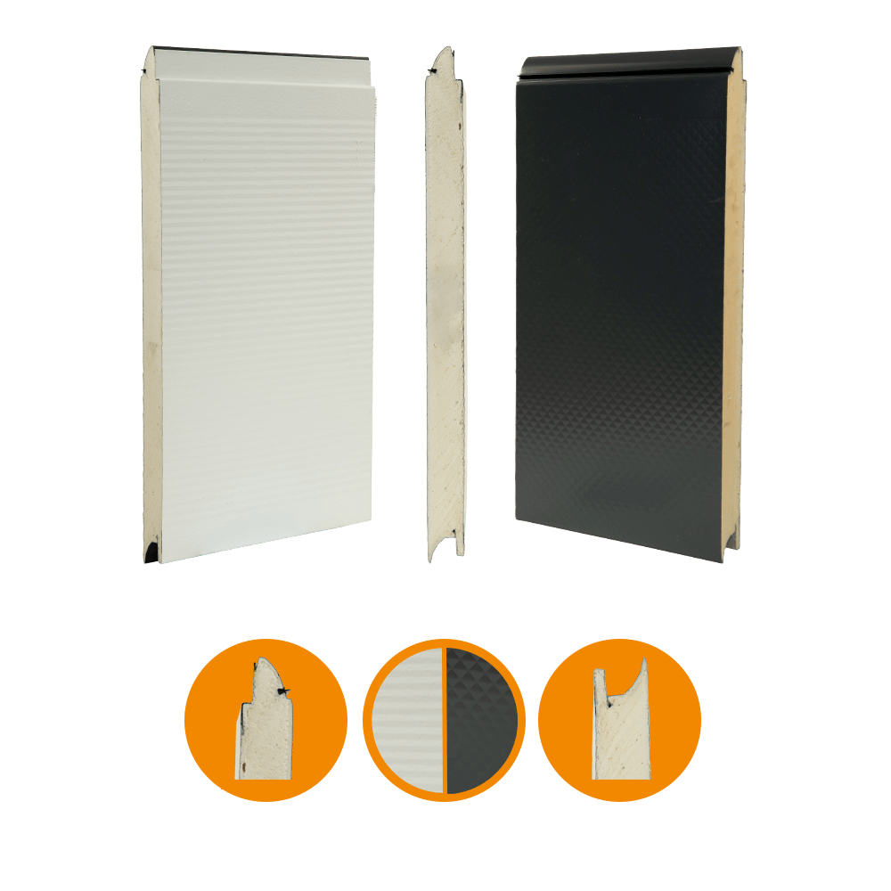[102001083-a] Crawford 1042 panel - steel - RAL7016/RAL9002 (Unità completa, Standard, Standard)