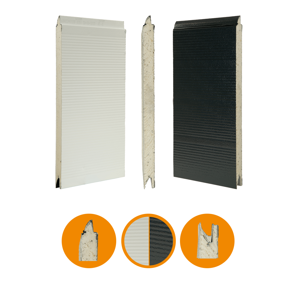 [102001025-a] Crawford deurpaneel origineel 542, staal, 42x600mm, RAL 7016/RAL9002 (Het geheel, Standaard, Standaard)