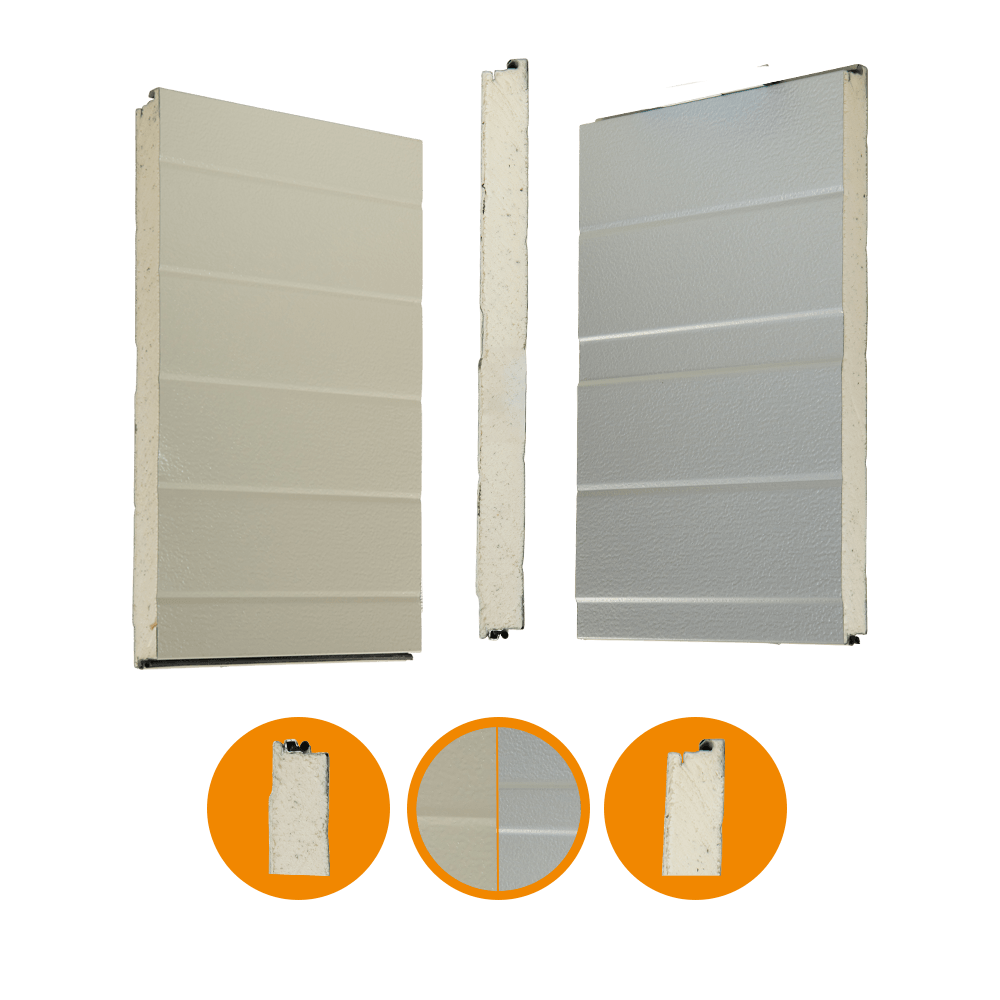 [102001050-a] Crawford deurpaneel origineel 342, staal, 42x500mm, Ral 9006/RAL 7032 (Het geheel, Standaard, Standaard)