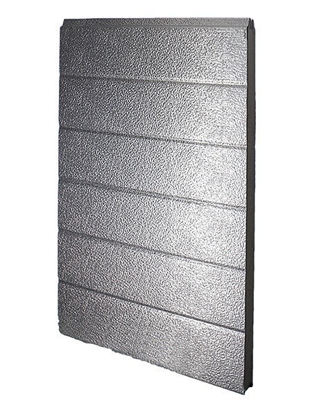 [102001024-a] Deurpaneel aluminium 40x610mm, stucco/stucco Brut Alu (Het geheel, Standaard, Standaard)