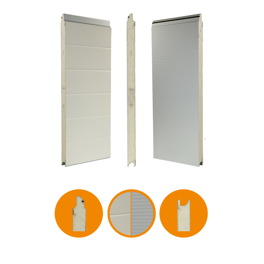 Hörmann SPU F42 Micrograin H750, RAL9006/RAL 9002