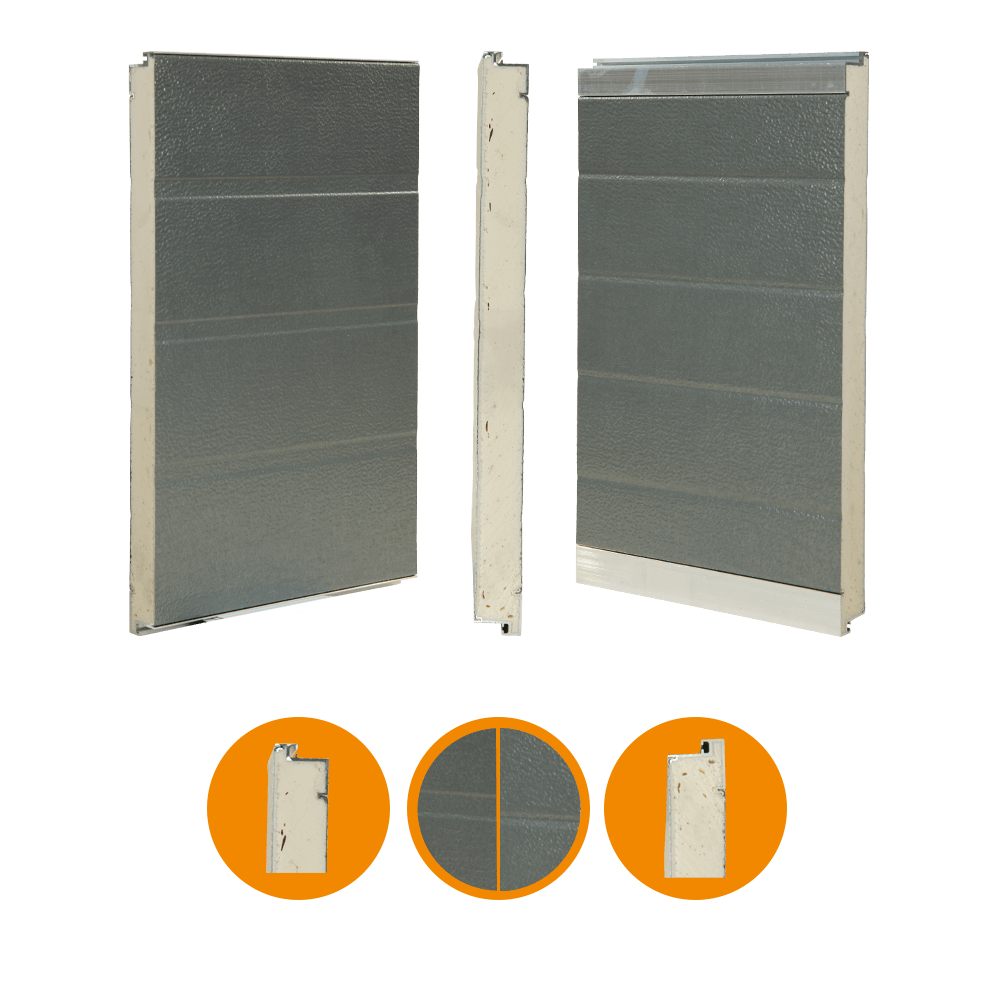 IDD-HO paneel, voor Hörmann SPU 20 42x500mm Zilver grijs