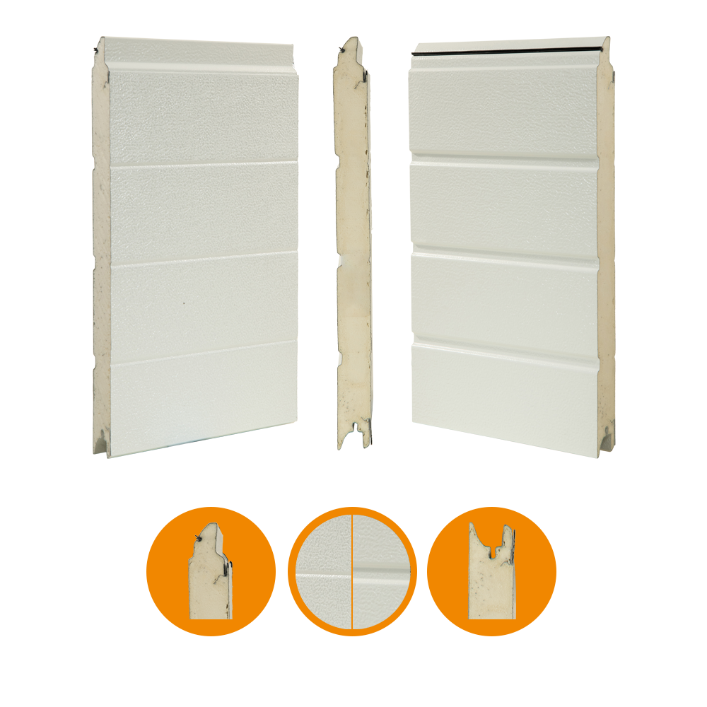 [102001013-a] IDD-HO panel for Hörmann SPU 30/40, 42x500mm, RAL 9002/RAL 9002 (Unità completa, Standard, Standard)
